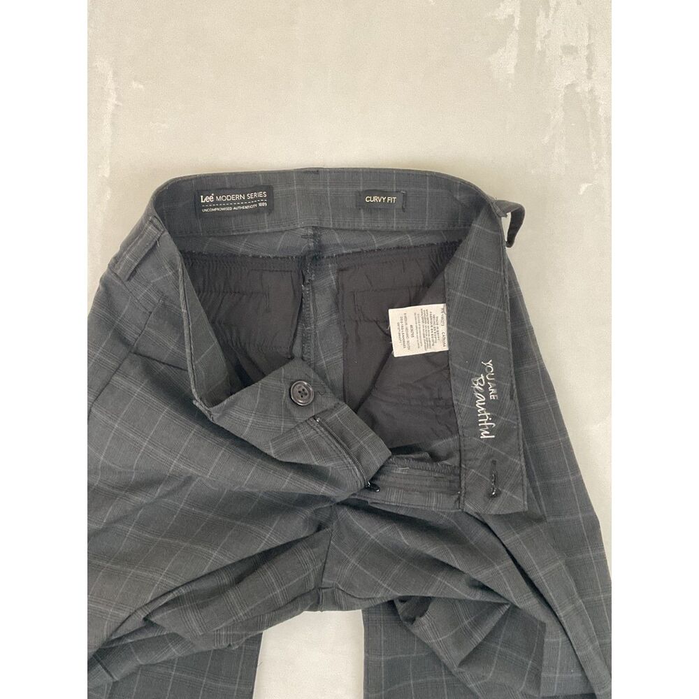 Lee Modern Series Curvy Fit plaid dress pants - Picture 6 of 10
